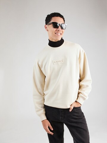 LEVI'S ® Sweatshirt 'Relaxd Graphic Crew' in Wit: voorkant