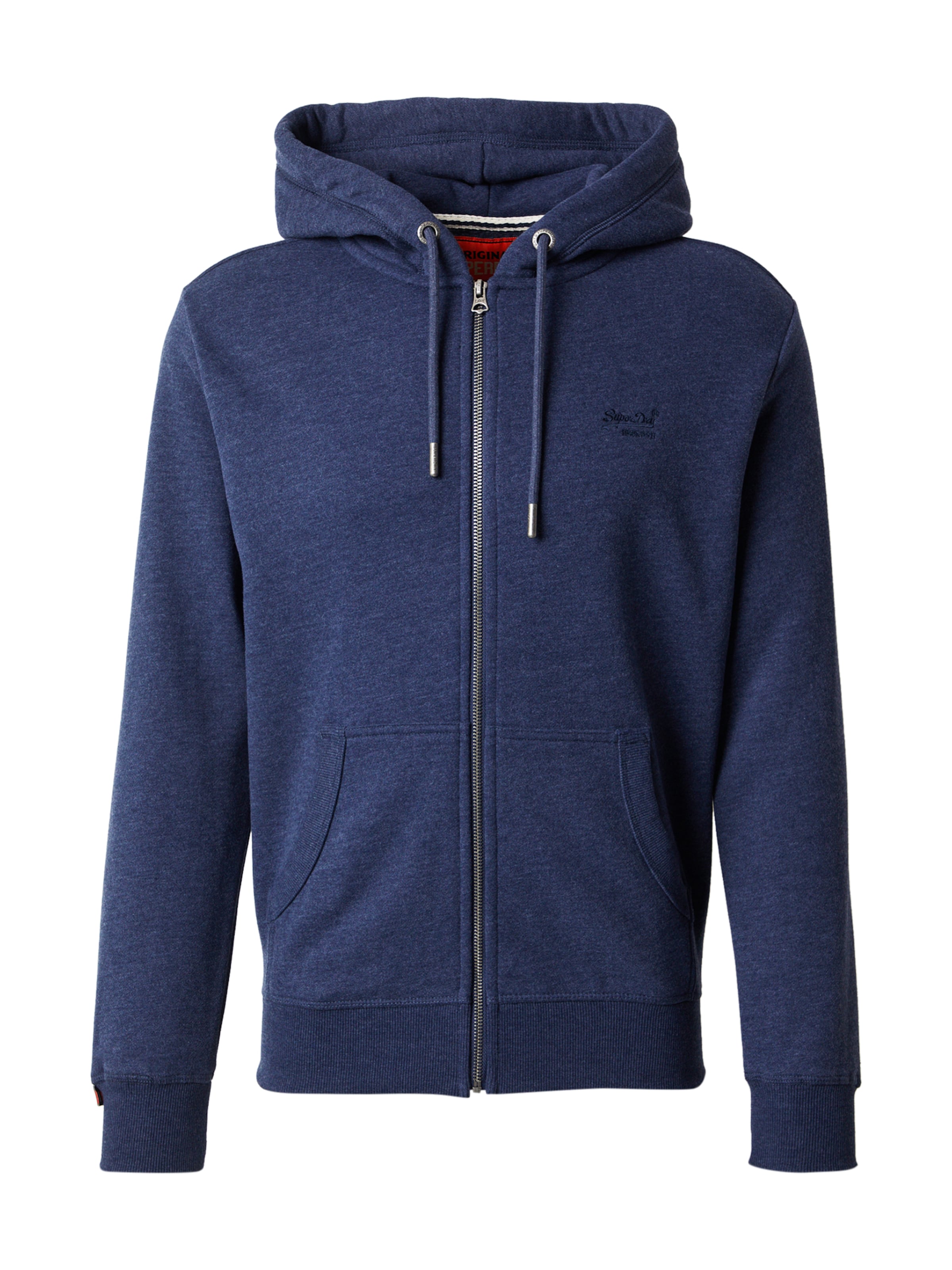 Giacca di felpa 'Essential' di Superdry in blu: frontale