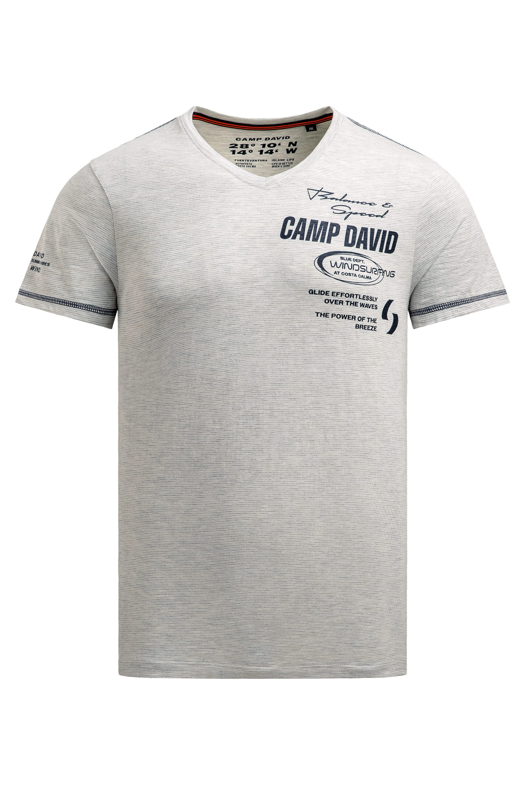 CAMP DAVID Shirt in S in Wool white, Item view