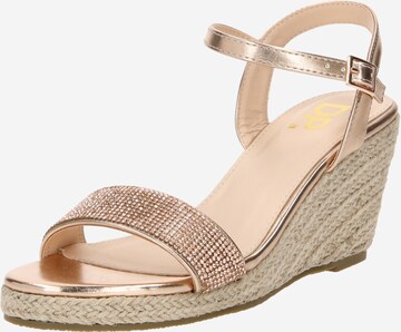 Dorothy Perkins Sandalen met riem 'Rubix' in Goud: voorkant