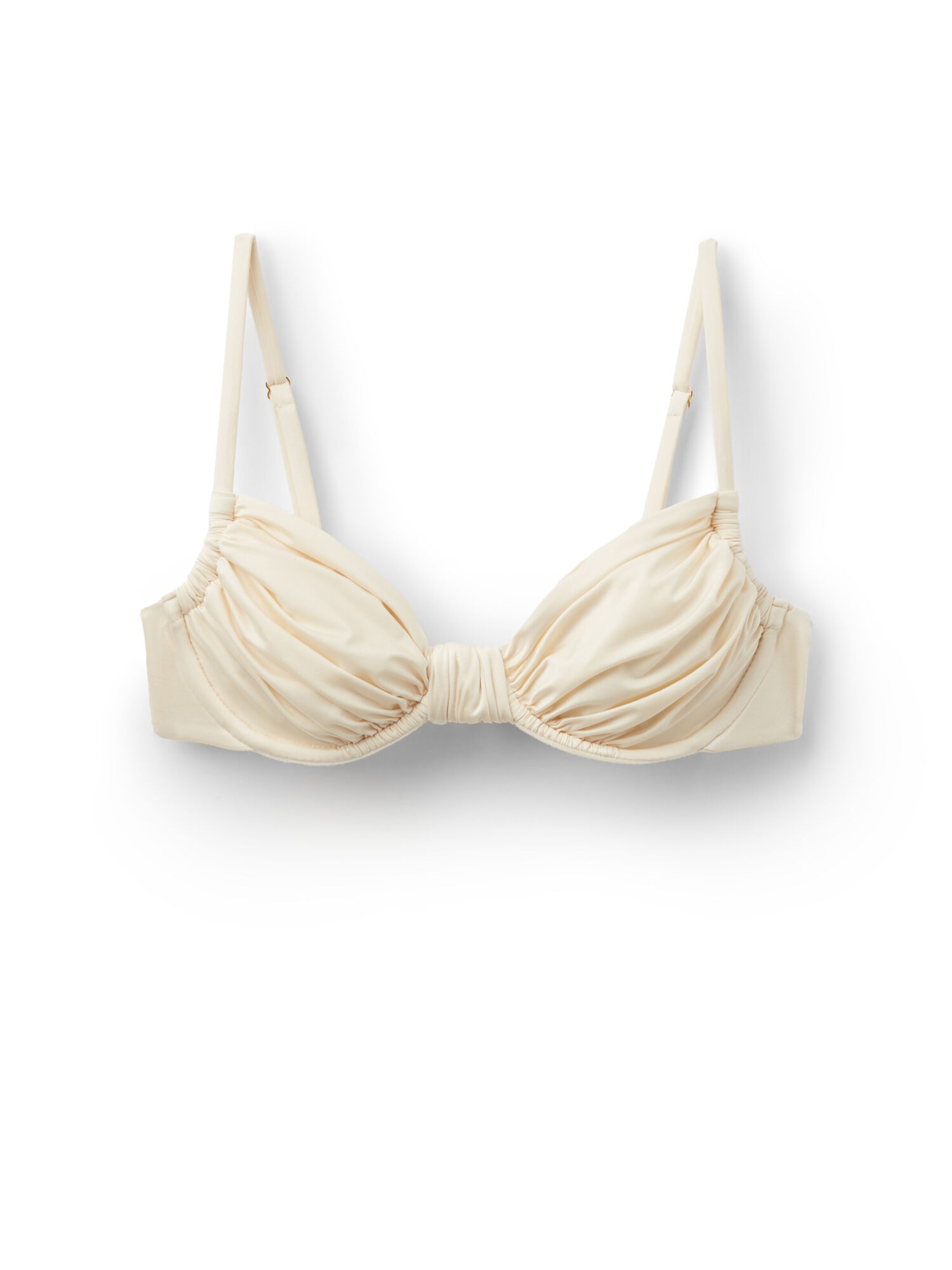 CALZEDONIA Bikini Top in Beige: front