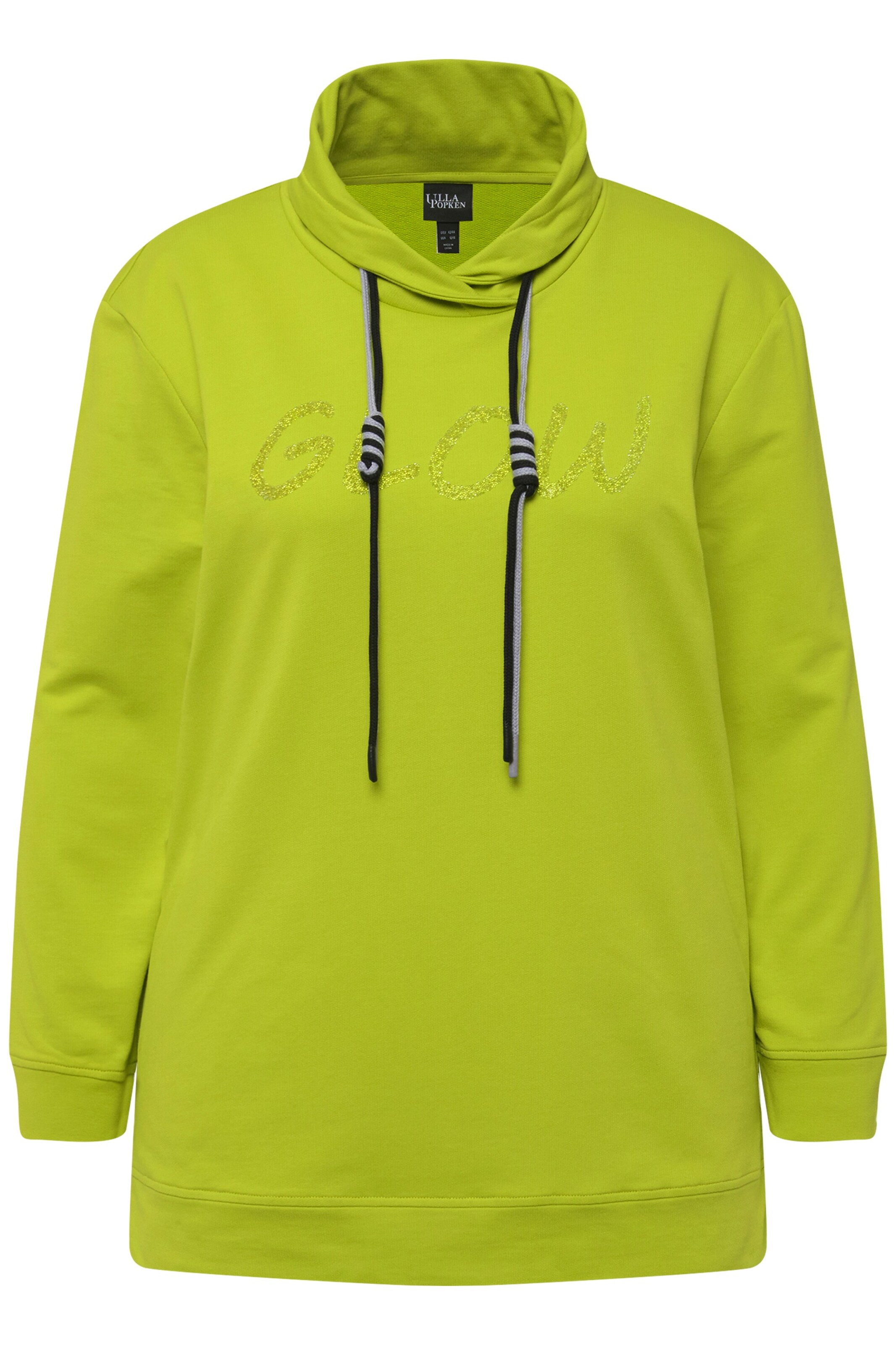 Ulla Popken Sweatshirt in Groen: voorkant