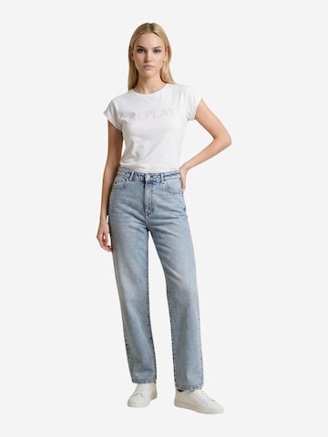 Maglietta 'REGULAR W3473B.000.2660' di REPLAY in bianco