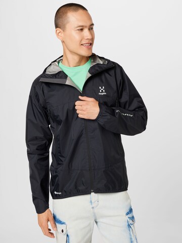 Haglöfs Outdoor jacket in Black: front