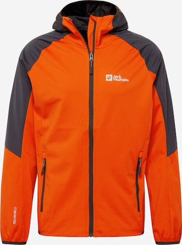 JACK WOLFSKIN Outdoorjas 'Feldberg' in Rood: voorkant