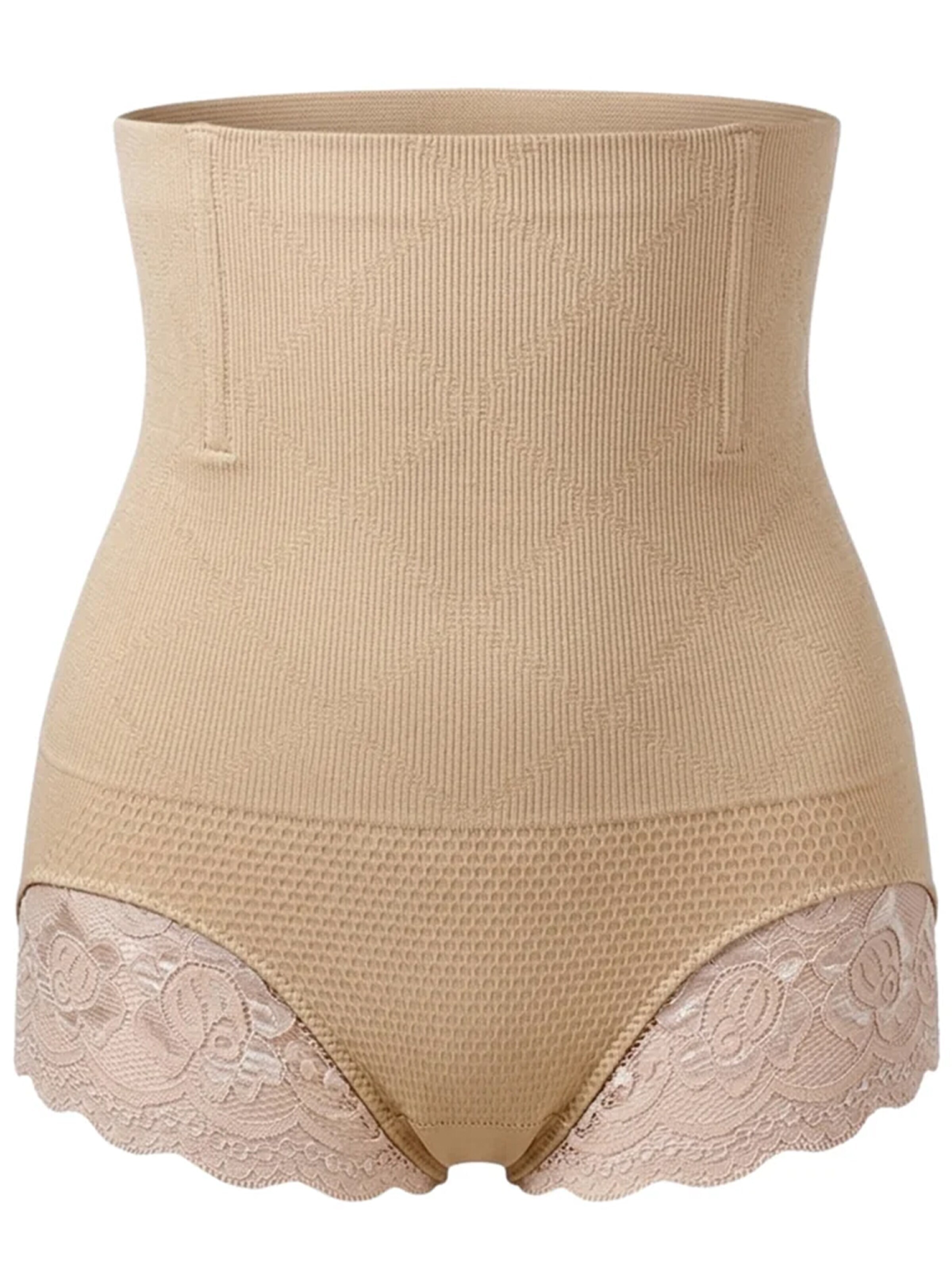 Shapetape Shapingbroek 'Corrigerende High Waist Slip met Kant' in Beige