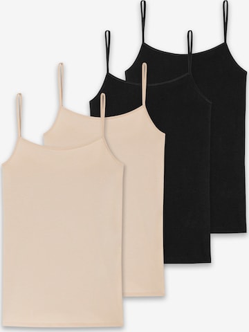 Maglietta intima di SCHIESSER in beige: frontale