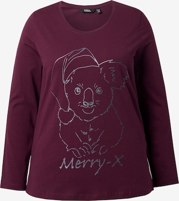 Ulla Popken Shirt in Rood: voorkant