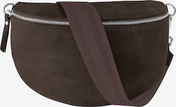 lePelou Gürteltasche 'ARIA large' in Braun: Vorderseite