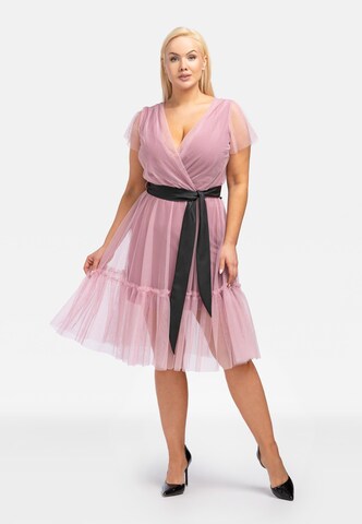 Robe de cocktail 'ASIA' Karko en rose