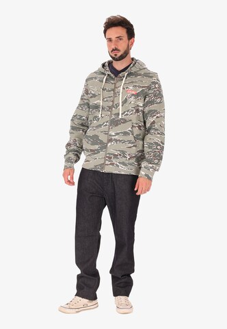 DIESEL Sweatvest in Groen: voorkant