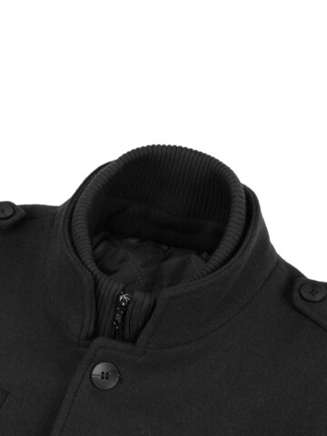 ALLTHEMEN Winter Coat 'Winterruhe' in Black