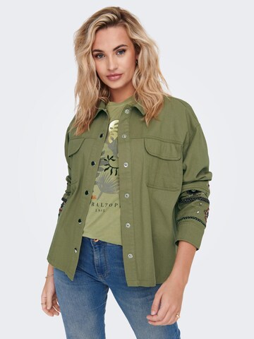 Veste mi-saison 'Anaya' ONLY en vert : devant