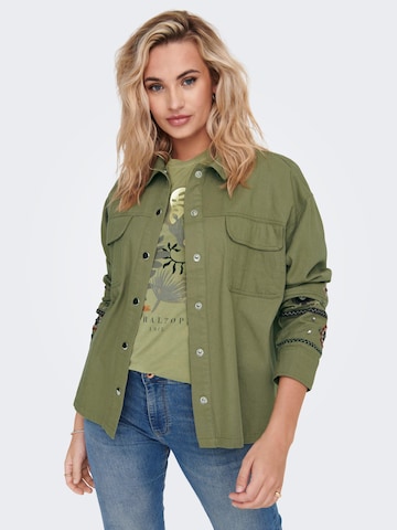 Veste mi-saison 'Anaya' ONLY en vert : devant