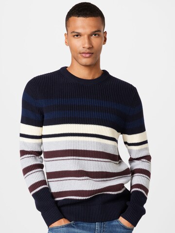 JACK & JONES Sweter w kolorze niebieski: przód