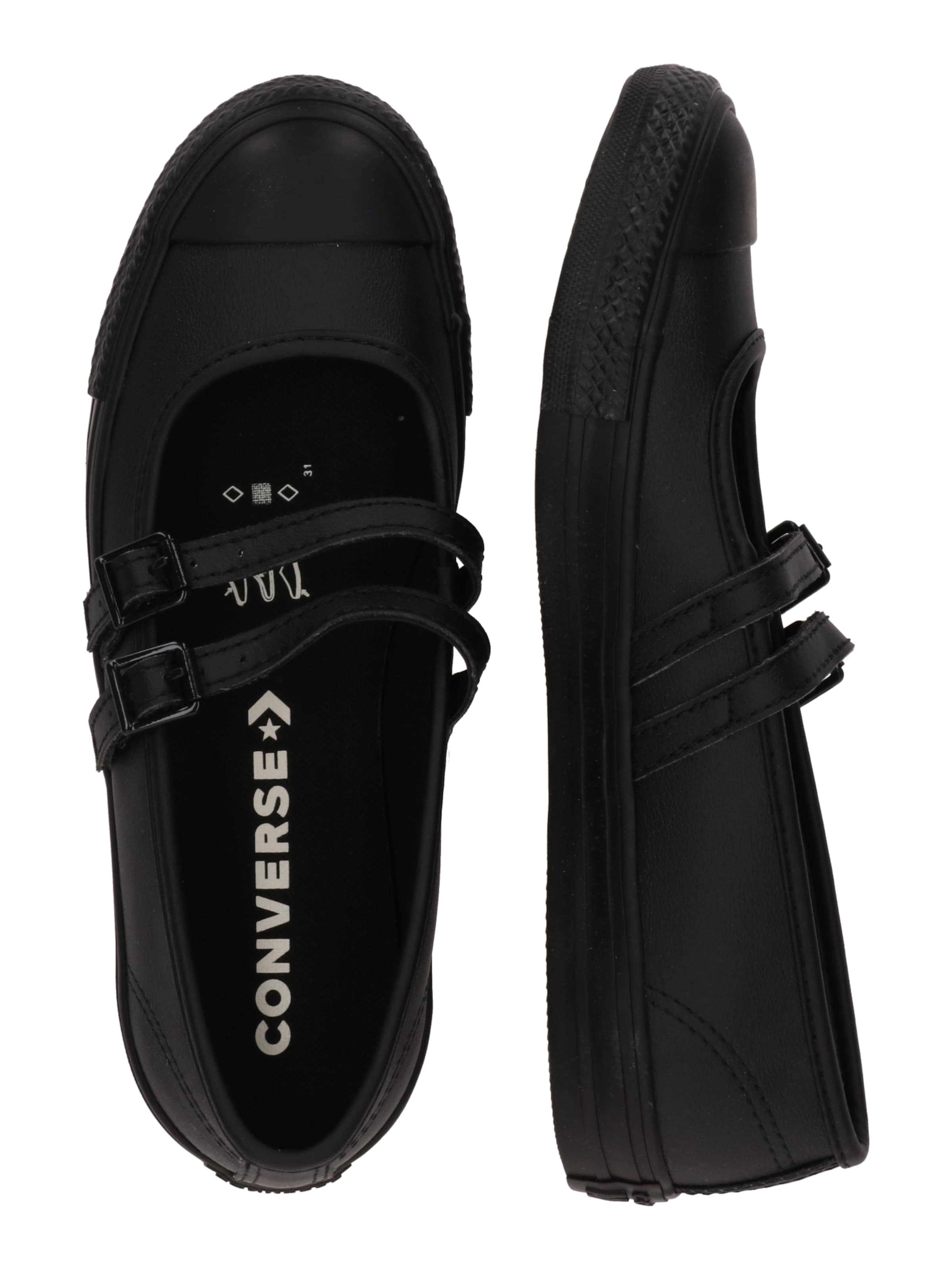 CONVERSE Baleríny s řemínky 'CTAS DAINTY' – černá