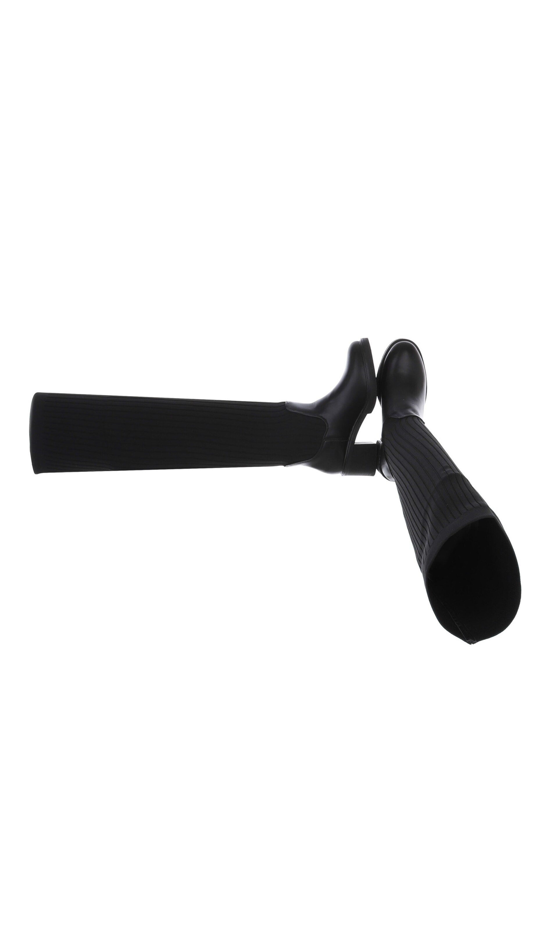 Ital-Design Overknees in Schwarz