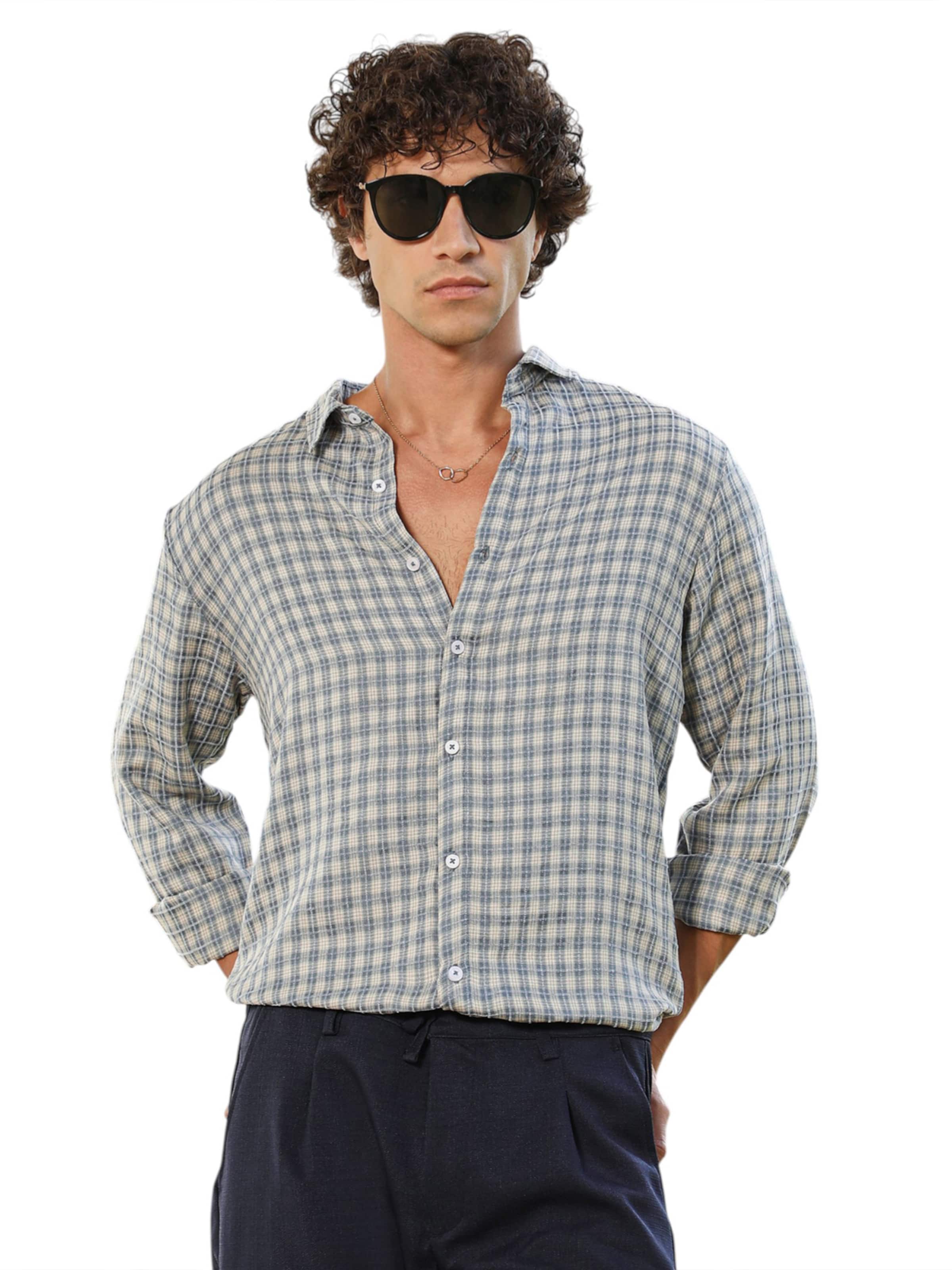 Campus Sutra Regular Fit Skjorte 'Remy' i blå