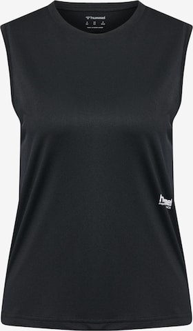 T-shirt fonctionnel Hummel en noir : devant