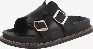Ital-Design Mules in Black: front