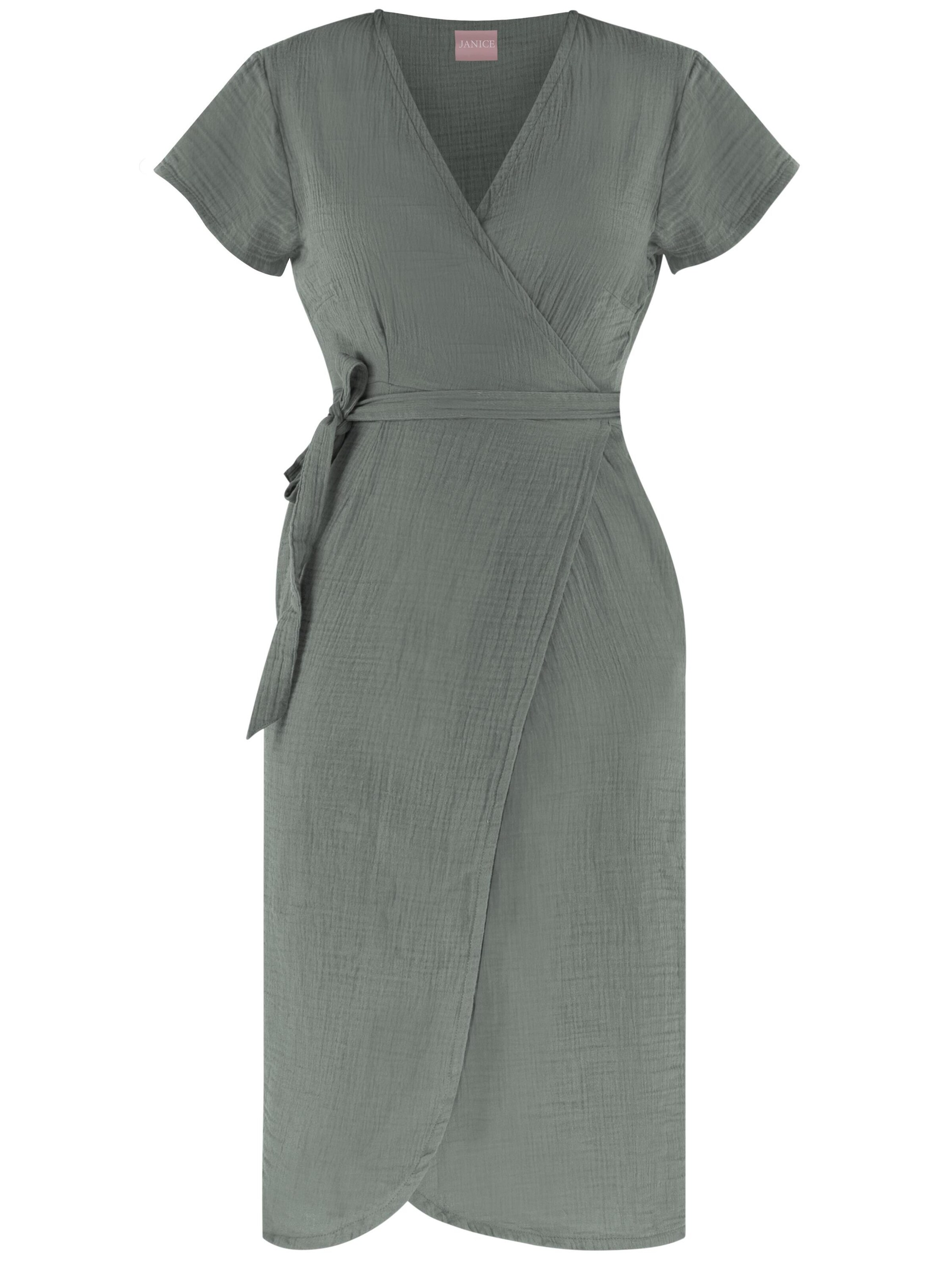 Janice Blusenkleid ' Chadies ' in Grau: Vorderseite