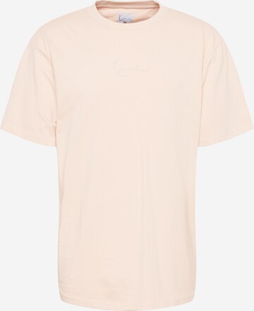 T-Shirt Karl Kani en rose : devant