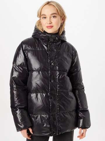 Gina Tricot Zimní bunda 'Katla' – černá: přední strana