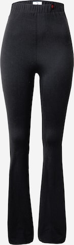 VIERVIER Flared Trousers 'Maira' in Black: front