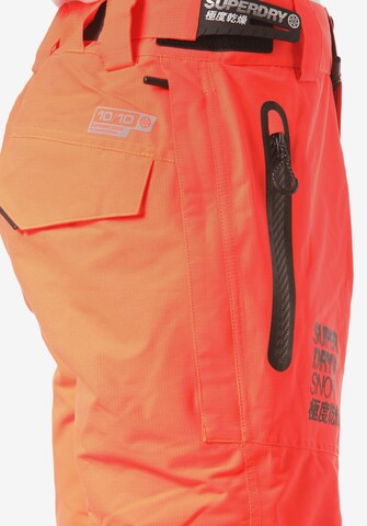 Regular Pantalon de sport 'Pro Racer Rescue' Superdry Snow en orange