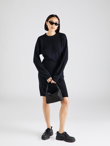 TOMMY HILFIGER - Vestido de punto en negro