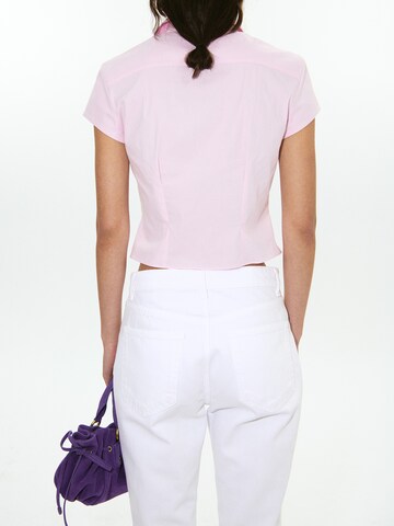 MANGO Bluse 'GIGI' in Pink