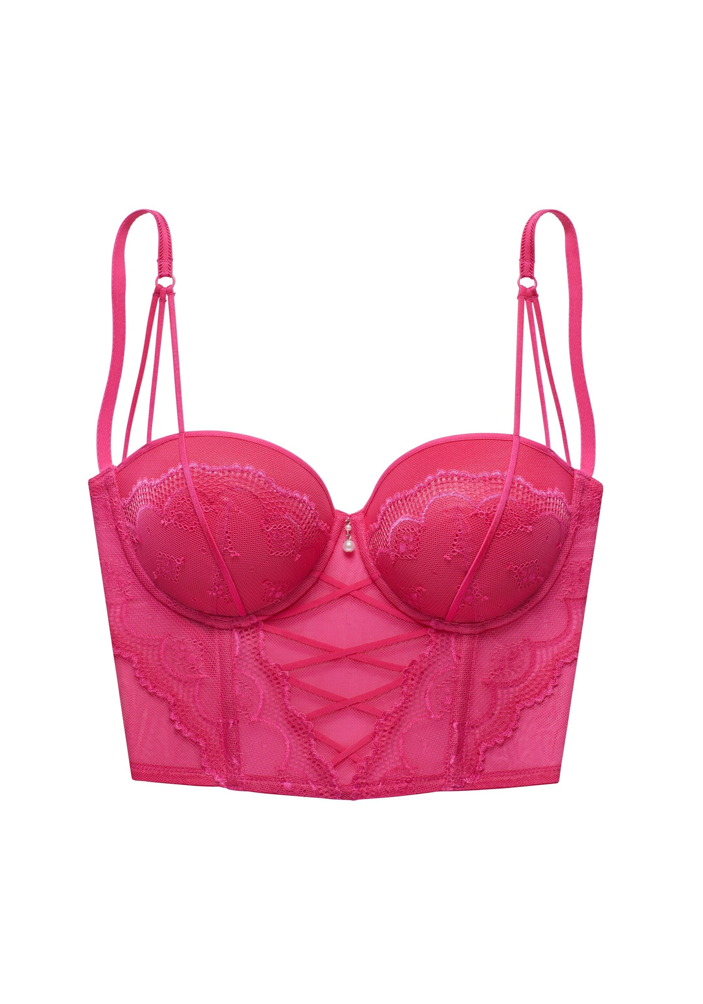 rozā LASCANA Korsete: no priekšpuses