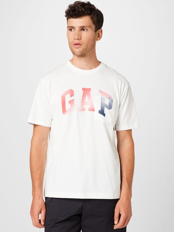 GAP Shirt in Wit: voorkant