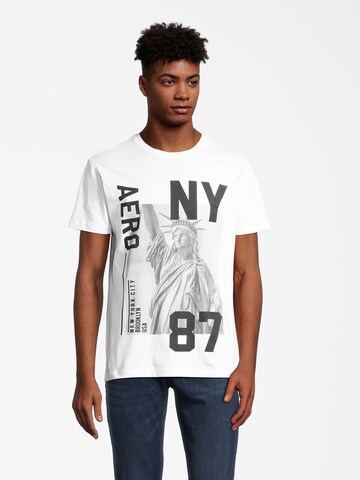 AÉROPOSTALE Μπλουζάκι 'IMAGERY' σε λευκό: μπροστά