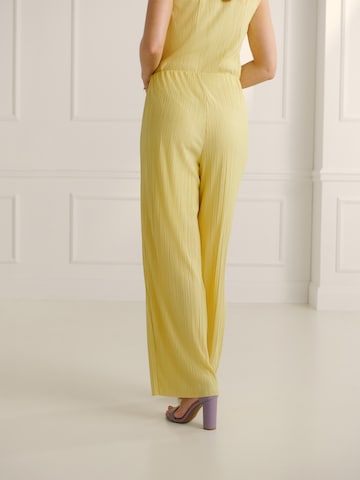 Guido Maria Kretschmer Women Široke hlačnice Hlače 'Milly' | rumena barva