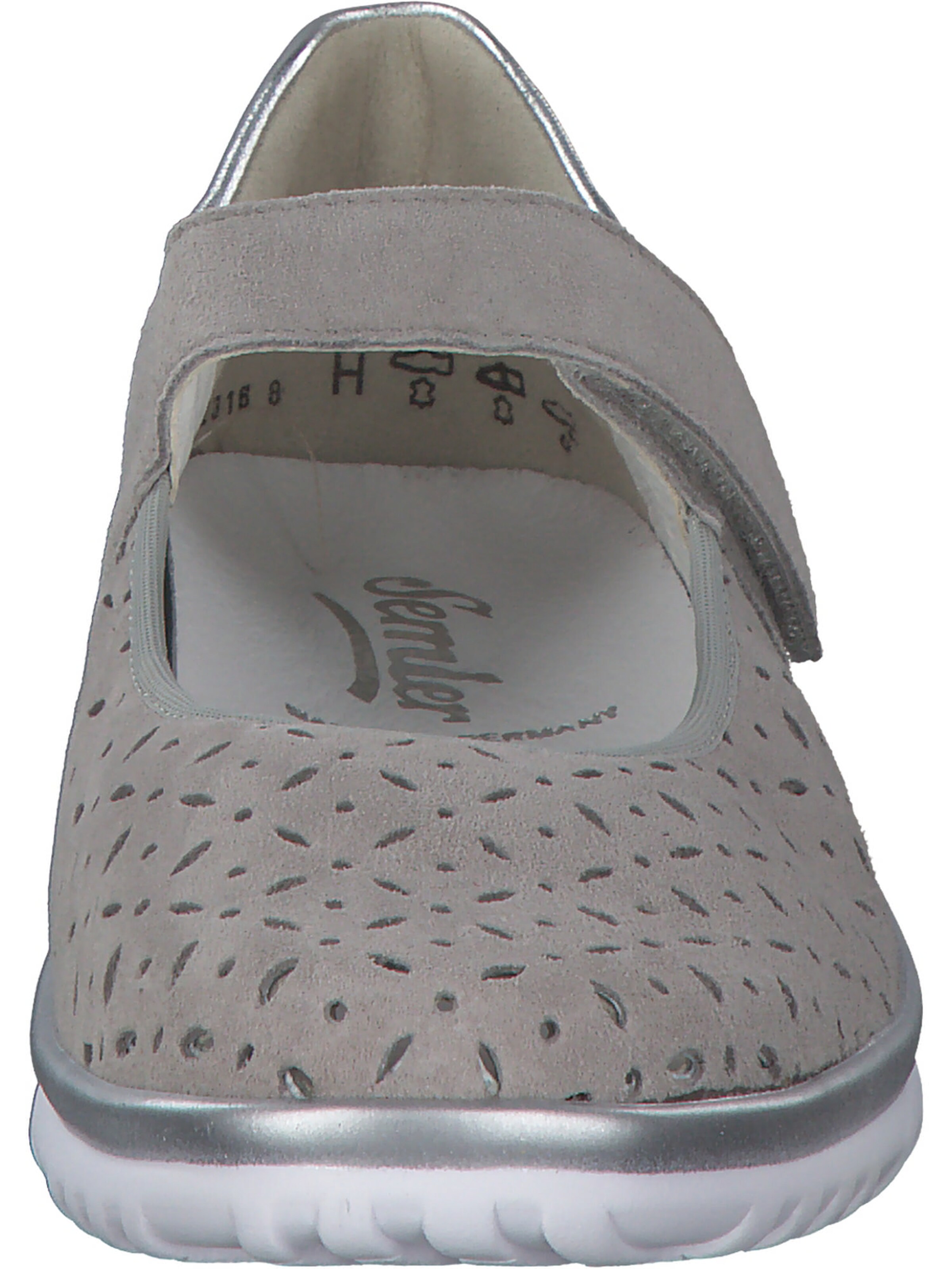 SEMLER Classic Flats 'Lena' in Grey