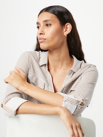 VERO MODA Bluse 'BUMPY' i beige