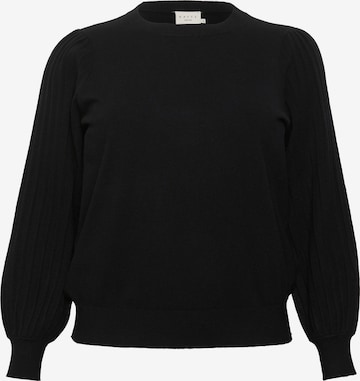 KAFFE CURVE Пуловер 'Cloni' в черно: отпред
