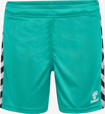 Hummel Sportbroek in Groen: voorkant