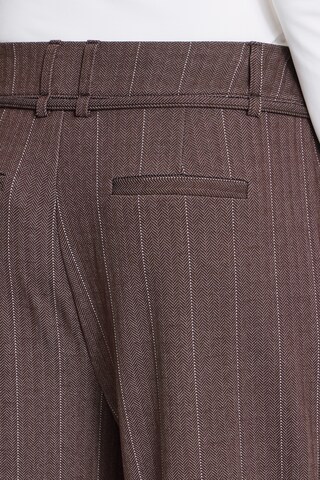 ICHI Wide leg Broek in Bruin