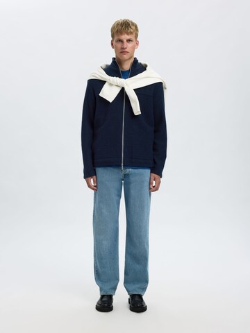 Vestes en maille SELECTED en bleu