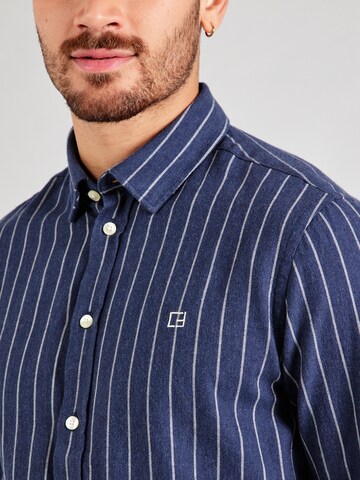 Casual Friday Slim fit Button Up Shirt 'ANTON' in Blue