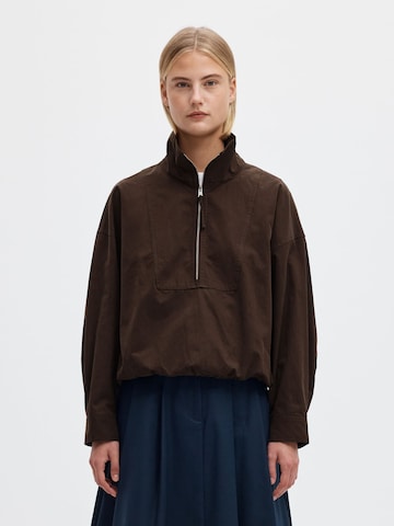 SELECTED Between-season jacket in Brown: front