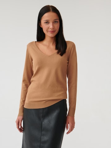 Pull-over 'TESSA' TATUUM en beige : devant