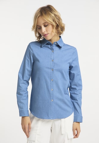 usha BLUE LABEL Blouse in Blauw: voorkant