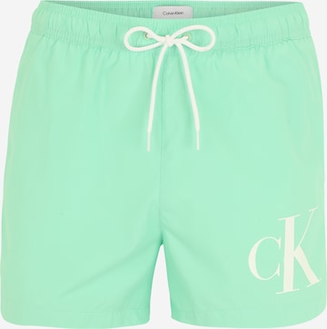 zaļš Calvin Klein Swimwear Peldšorti: no priekšpuses