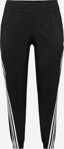 ADIDAS SPORTSWEAR - regular Pantalón deportivo 'Train Icons 3-Stripes ' en negro: frente