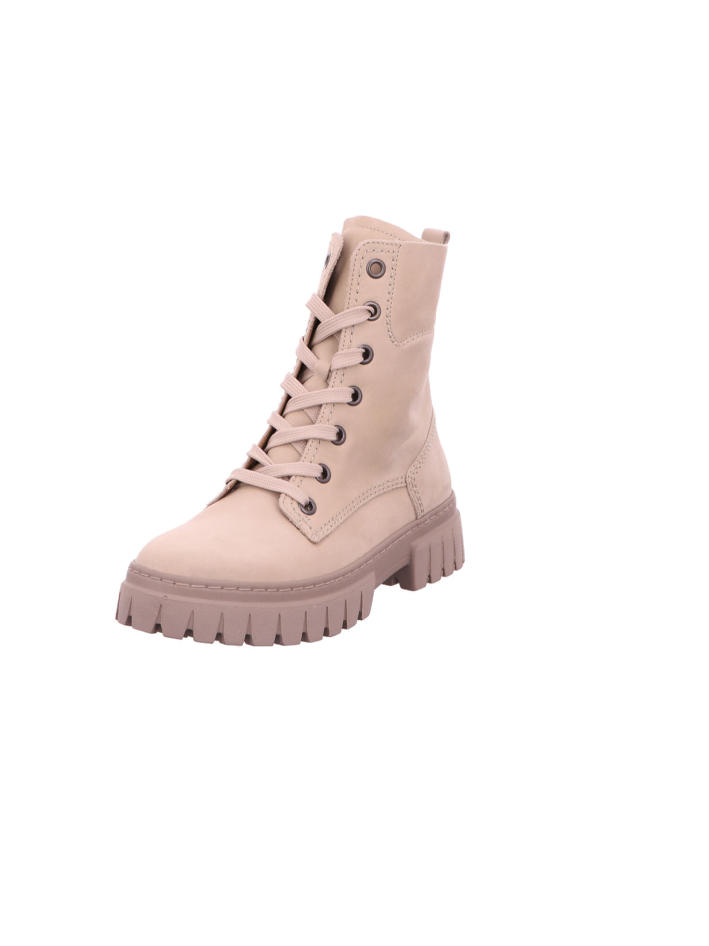 GABOR Lace-up boot in Beige: front