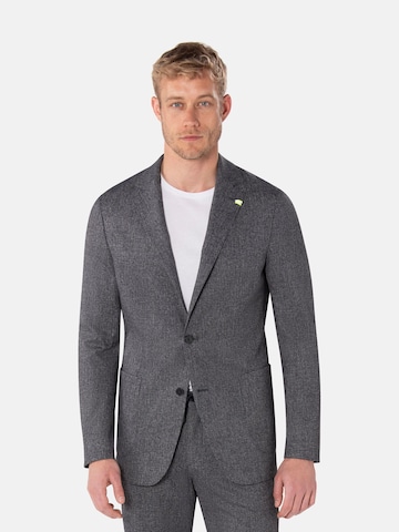 BENVENUTO Slim fit Business Blazer in Grey: front