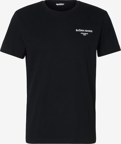 Sportiniai marškinėliai 'BORG ESSENTIAL 1' iš BJÖRN BORG, spalva – juoda / balta, Prekių apžvalga